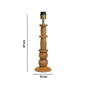 Hazel Wood Table Lamp - Natural Wood ( Base Only )
