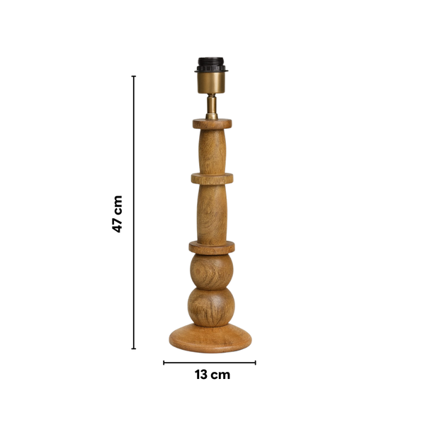 Hazel Wood Table Lamp - Natural Wood ( Base Only )