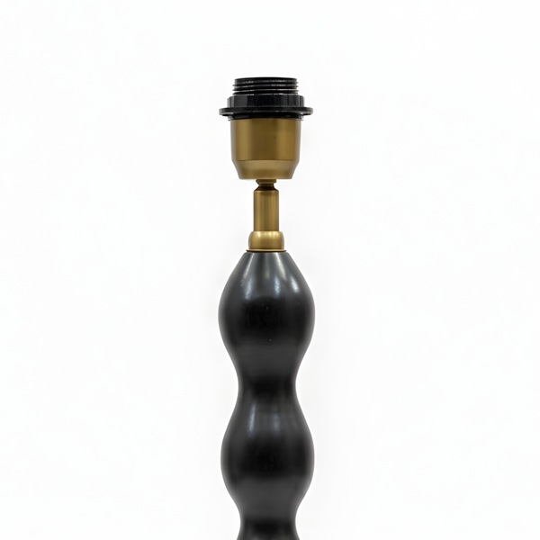 Ripple Wood Table Lamp - Dark Wood Finish ( Base Only )