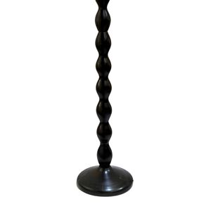 Ripple Wood Floor Lamp - Ebony Finish (Base Only)