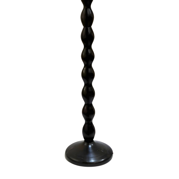 Ripple Wood Floor Lamp - Ebony Finish (Base Only)