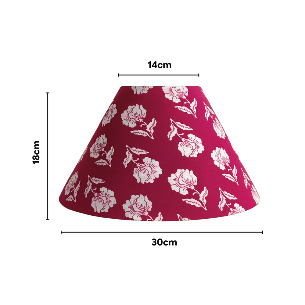 30 CM Cherry Blossom Cotton Lampshade - Empire ( Shade Only )