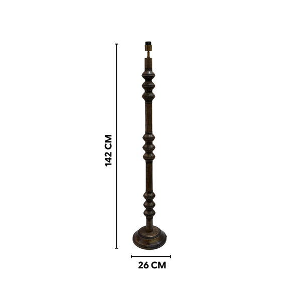 Juno Wood Floor Lamp - Natural Wood Finish (Base Only)