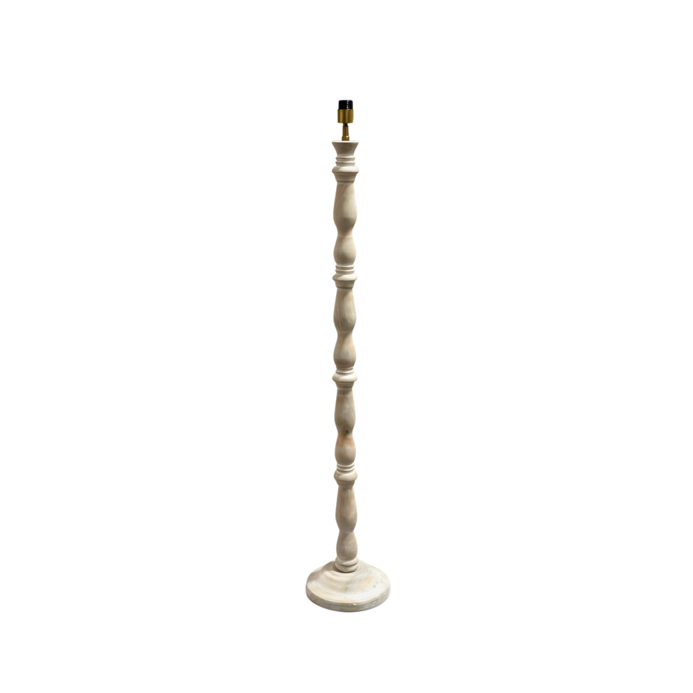 Orla Wood Floor Lamp - Whitewash Finish (Base Only)