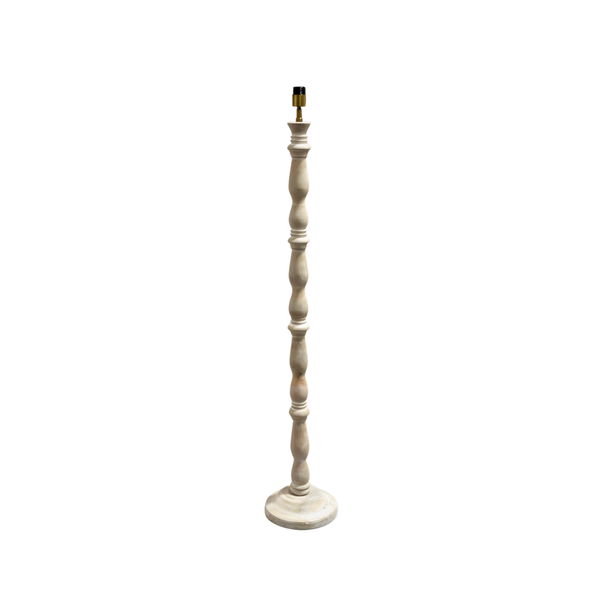 Orla Wood Floor Lamp - Whitewash Finish (Base Only)
