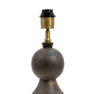 Tessa Wood Table Lamp - Dark Natural Wood ( Base Only )