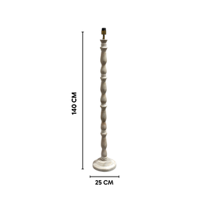 Orla Wood Floor Lamp - Whitewash Finish (Base Only)