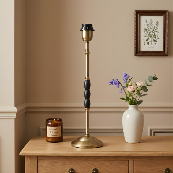 Ophelia Metal Table Lamp - Antique Brass ( Base Only )