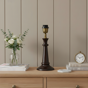 Fable Wood Table Lamp - Dark Wood Finish ( Base Only)