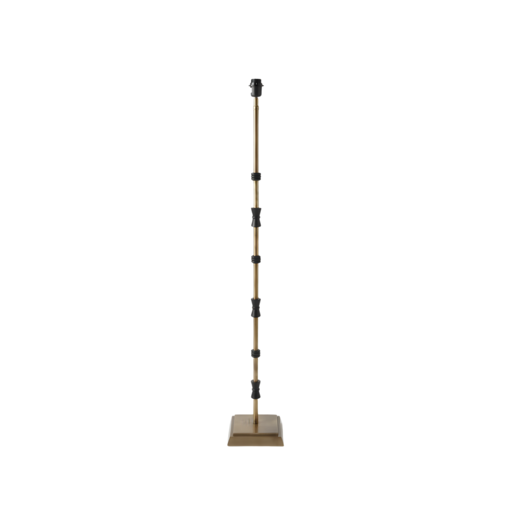 Lily Floor Lamp - Antique Brass & Matte Black (Base Only)