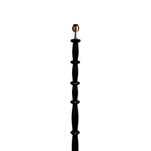 Hazel Wood Floor Lamp - Ebony Finish (Base Only)
