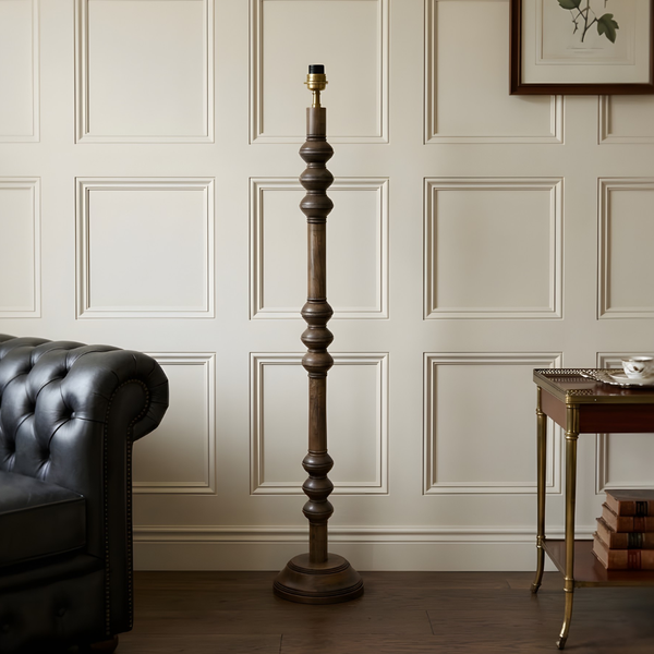 Juno Wood Floor Lamp - Natural Wood Finish (Base Only)
