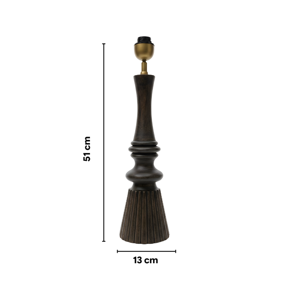 Celestia Wood Table Lamp - Natural Wood ( Base Only)