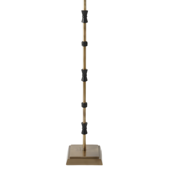 Lily Floor Lamp - Antique Brass & Matte Black (Base Only)