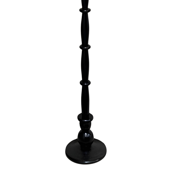 Hazel Wood Floor Lamp - Ebony Finish (Base Only)