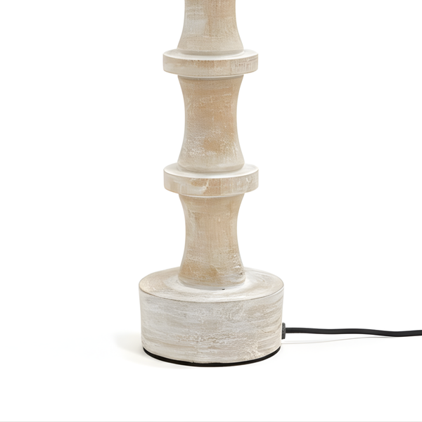 Nova Wood Table Lamp - Whitewash Wood Finish ( Base Only )