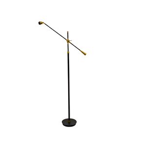 Gama Floor Lamp - Antique Brass & Matte Black (Base Only)