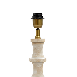 Nova Wood Table Lamp - Whitewash Wood Finish ( Base Only )