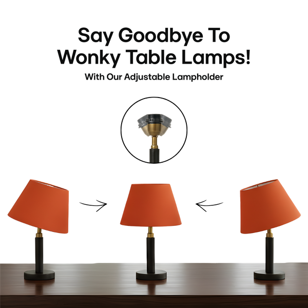 Penny Wood Table Lamp - Dark Wood Finish ( Base Only )