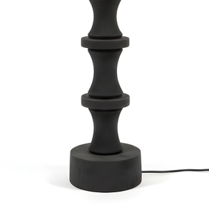 Nova Wood Table Lamp - Matte Black Wood Finish ( Base Only )