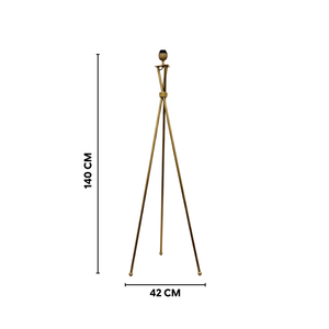 Tripod Floor Lamp - Antique Brass (Base Only)