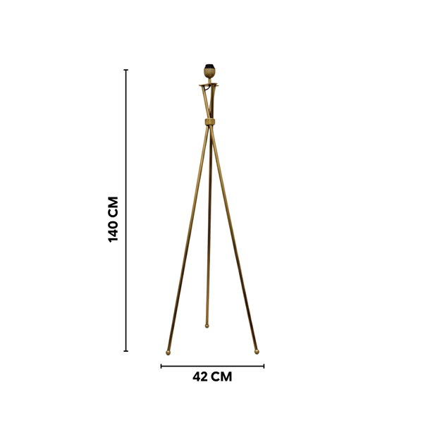 Tripod Floor Lamp - Antique Brass (Base Only)