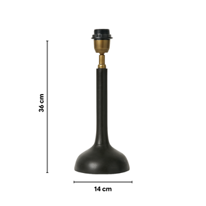 Penny Wood Table Lamp - Dark Wood Finish ( Base Only )