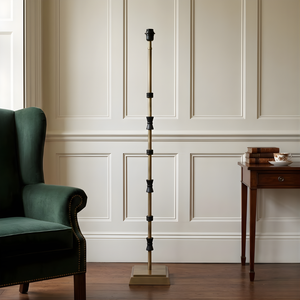 Lily Floor Lamp - Antique Brass & Matte Black (Base Only)