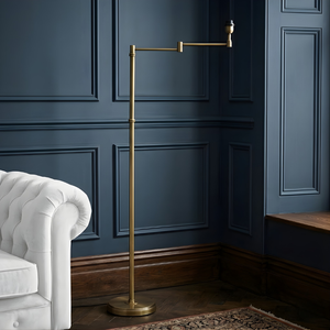 Alpha Floor Lamp - Antique Brass (Base Only)