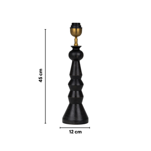 Fenix Wood Table Lamp - Dark Wood Finish ( Base Only )