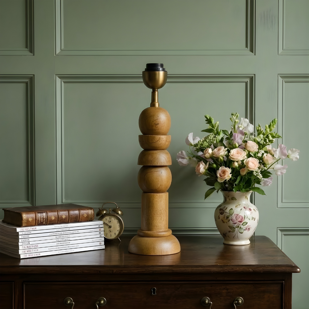 Solace Wood Table Lamp - Natural Wood ( Base Only )