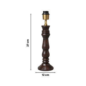 Orla Wood Table Lamp - Dark Wood Finish ( Base Only )