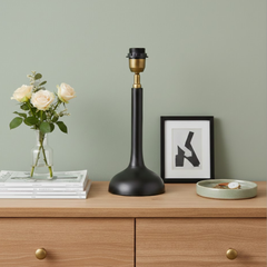 Penny Wood Table Lamp - Dark Wood Finish ( Base Only )