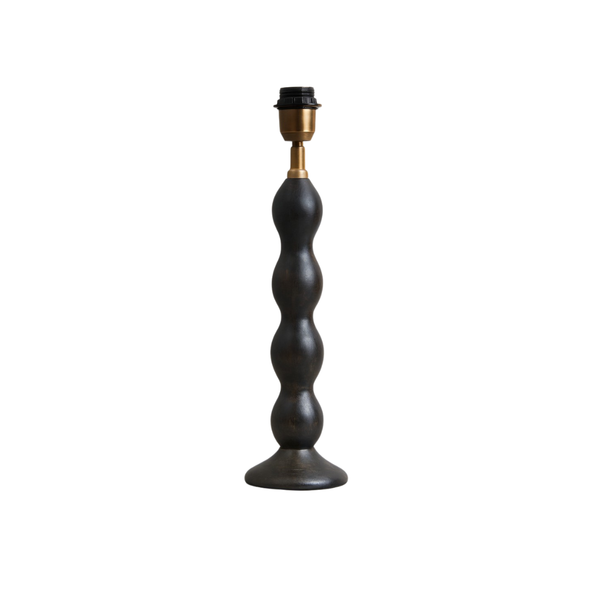 Ripple Wood Table Lamp - Dark Wood Finish ( Base Only )