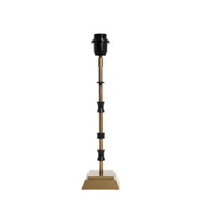 Lily Metal Table Lamp - Antique Brass & Matte Black ( Base Only )