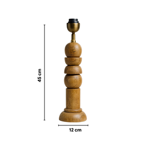Solace Wood Table Lamp - Natural Wood ( Base Only )