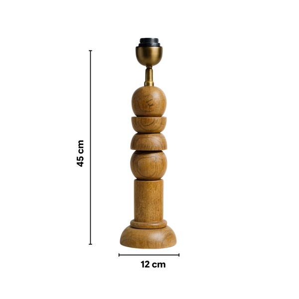 Solace Wood Table Lamp - Natural Wood ( Base Only )