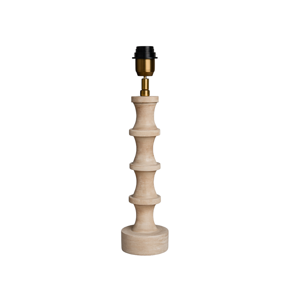 Nova Wood Table Lamp - Whitewash Wood Finish ( Base Only )