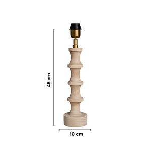 Nova Wood Table Lamp - Whitewash Wood Finish ( Base Only )