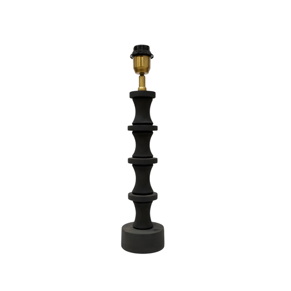 Nova Wood Table Lamp - Matte Black Wood Finish ( Base Only )