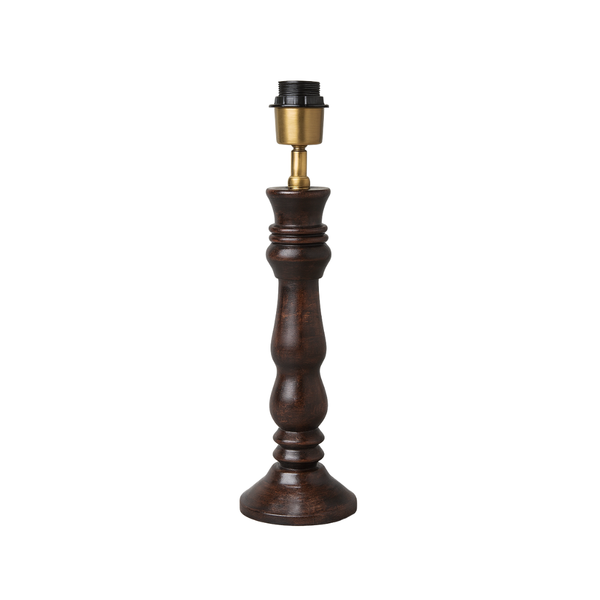 Orla Wood Table Lamp - Dark Wood Finish ( Base Only )