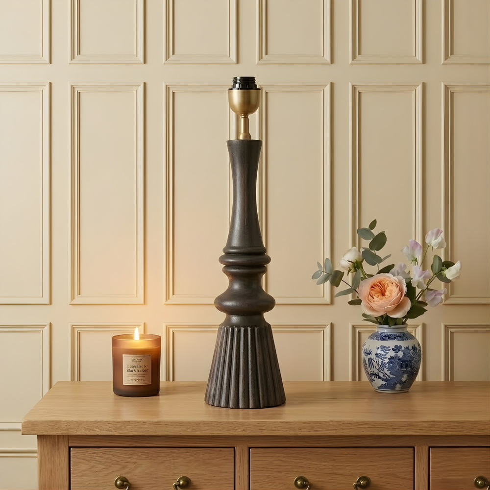Celestia Wood Table Lamp - Natural Wood ( Base Only)